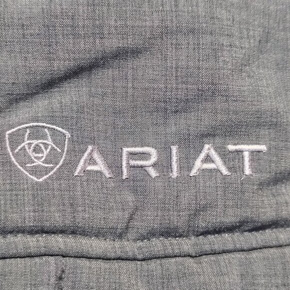 Ariat Mens Cruis Insulated Vest XL Gray 10024051 Fleece Lined Quilted Puffer - Picture 4 of 16